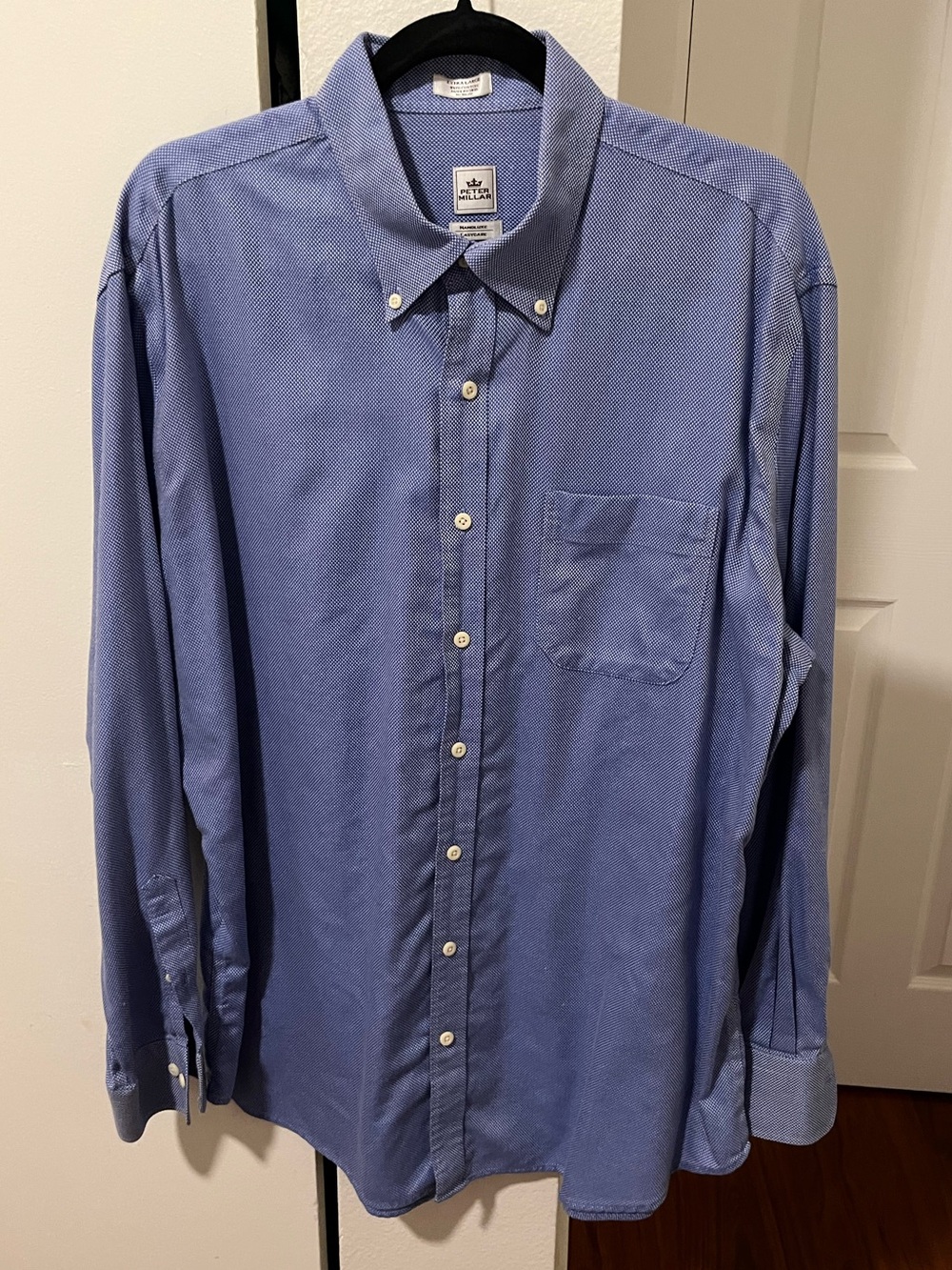 Peter Millar Men's Light Blue Button-Down Shirt